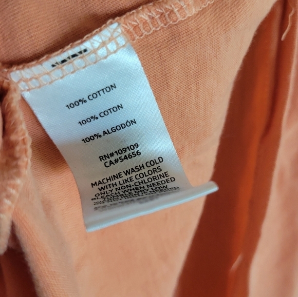 Life is Good Womens Classic Fit Orange Bicycle Tee Size Large - Picture 4 of 4